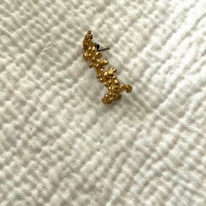 Gold plated ear cuff